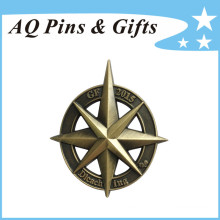 3D Metal Badge with Cut out in Antique Finish (badge-220)